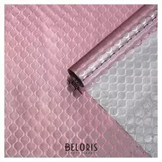 Плёнка металлизированная "Волны", розовый, 0,7 х 2 м