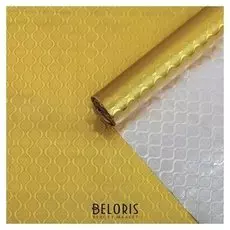 Плёнка металлизированная "Волны", золото, 0,7 х 2 м