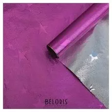 Плёнка металлизированная "Звезды", маджента, 0,7 х 2 м