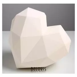 Подарочная коробка «Белое сердце» матовая, 25 × 25 × 18 см