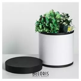 Подарочная коробка круглая «Чк», 20 × 20 х 20 см