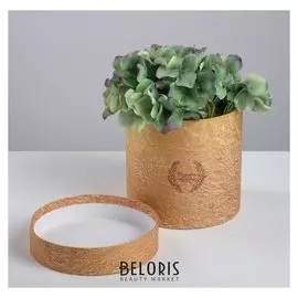 Подарочная коробка круглая «Мрамор», 15 × 15 см