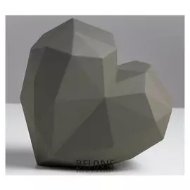 Подарочная коробка «Серое сердце» матовая, 25 × 25 × 18 см