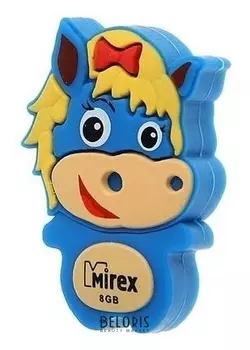 Подарочная Usb-флешка 8 Gb Mirex Horse Blue, "Лошадь"