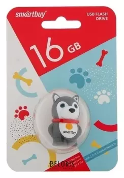 Подарочная Usb-флешка Smartbuy 16gb Wild Series собачка
