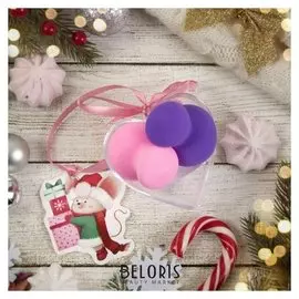 Подарочный набор для макияжа «Матрёшки», 2 предмета, в футляре, с открыткой