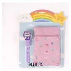 Подарочный набор «I Love Tropic»: сумка + часы