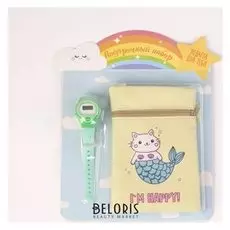 Подарочный набор «I'm Happy»: сумка + часы