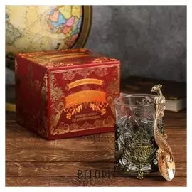 Подарочный набор подстаканник с ложкой «Любимая теща»