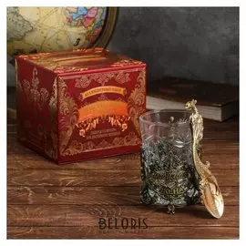 Подарочный набор подстаканник с ложкой «Любимая жена»