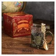 Подарочный набор подстаканник с ложкой «Лучший дедушка»