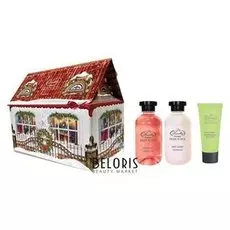 Подарочный набор Skin Juice "Домик": пена для ванн 270 мл + лосьон для тела 270 мл + крем для рук 75 мл.