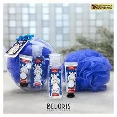 Подарочный набор "Волшебству быть!": мочалка, крем для рук, гель для душа