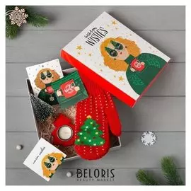 Подарочный набор "Warm Wishes" варежки р-р 19 и акс (4 предм)