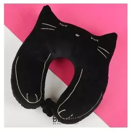 Подголовник Кошечка, цвет чёрный