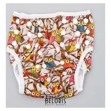 Подгузник-трусики для плавания Ночные птицы, 4-18 кг