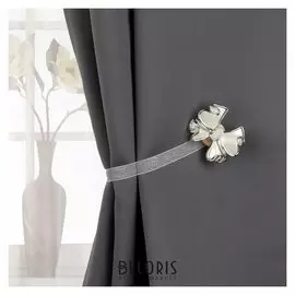 Подхват для штор «Бант», 6 × 5 см, цвет белый