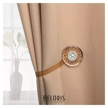 Подхват для штор «Букет», D = 6 см, цвет кофейный