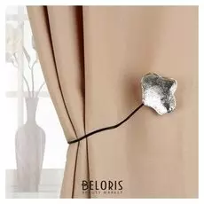 Подхват для штор «Клякса», цвет серебряный