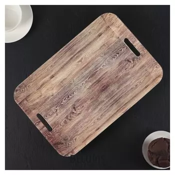 Поднос прямоугольный «Вуд», 33,3×22×2,7 см