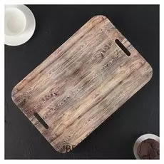 Поднос прямоугольный «Вуд», 37×25,2×3,3 см