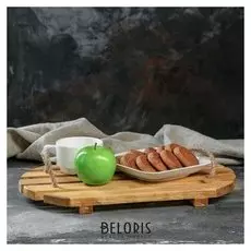 Поднос с ручками "Планка" массив сосны