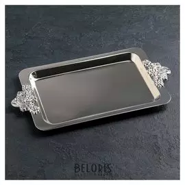 Поднос сервировочный с ручками «Виноград», 38,5х20,5х2 см