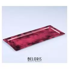 Поднос, заготовка под роспись, 31,5×13,5 см, сиреневый