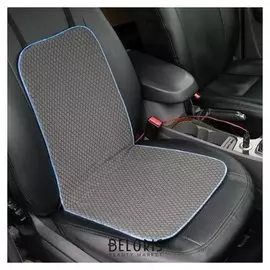 Подогрев сидений Cartage, со спинкой, без регулятора, 12 В, 50 Вт, 40х80 см, греющий жгут - нити Microheat