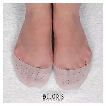 Подследники на пальцы, дышащие, силиконовые, 9 × 9 см, пара, цвет белый