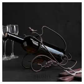 Подставка для бутылки "Соловей", цвет коричневый