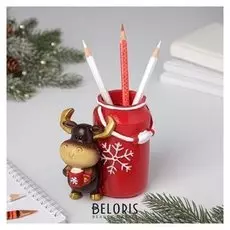 Подставка для карандашей «Бычок с бидоном»