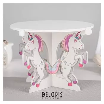 Подставка для кондитерских изделий 23x15,5 см "Единорог"