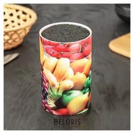 Подставка для ножей «Фрукты», 14×9 см, с наполнителем