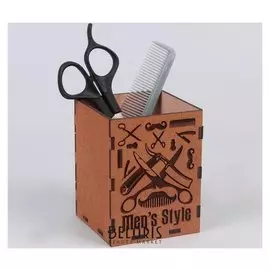 Подставка для парикмахерских ножниц 10,5 × 8 см, цвет коричневый Men Style