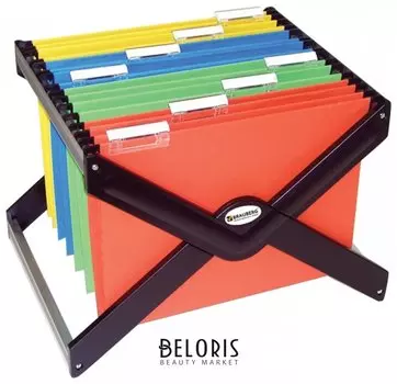 Подставка для подвесных папок Brauberg, до 40 папок А4/Foolscap, 410х275х320 мм, черная