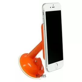 Подставка для телефона Luazon, держатель на восьми липучках, регулировка положения,оранжевая