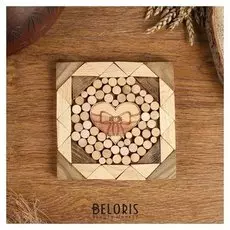 Подставка под горячее «Бантик», 15х15 см, можжевельник