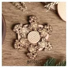 Подставка под горячее «Бычок с колокольчиком», D=11 см, можжевельник