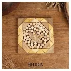 Подставка под горячее «Ветка с шишками», 15х15 см, можжевельник