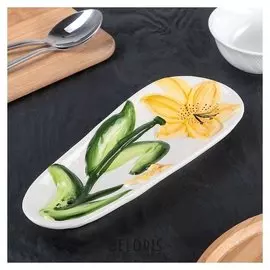 Подставка под ложку 25х10х2,5 см "Лилия"