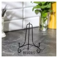 Подставка под тарелки 17×11×11 см, цвет чёрный