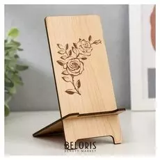 Подставка под телефон "Ветка розы" набор 2 детали