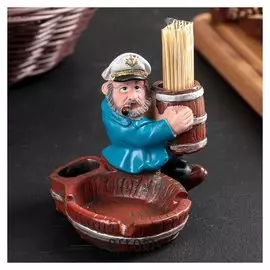 Подставка под зубочистки и пепельница «Морячок», в комплекте с зубочистками