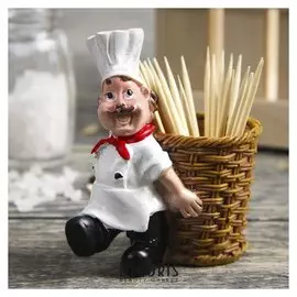 Подставка под зубочистки «Поварёнок», в комплекте с зубочистками