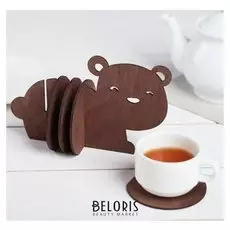 Подставки под горячее «Медвежонок», 4 шт.