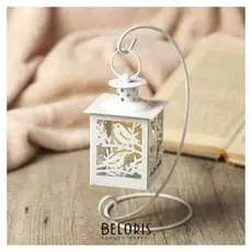 Подсвечник 1 свеча "Подвесной фонарь. птички"