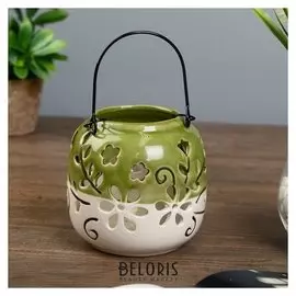 Подсвечник "Цветочки" 11х11х11 см