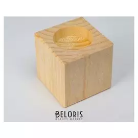 Подсвечник деревянный 6×6 см