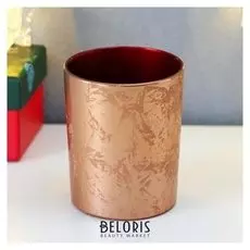 Подсвечник "Гладкий" золото2 9,5 см.